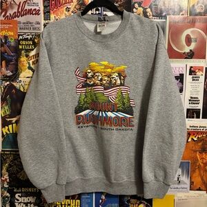 Fruit of the Loom Gray Mount Rushmore Sweatshirt
